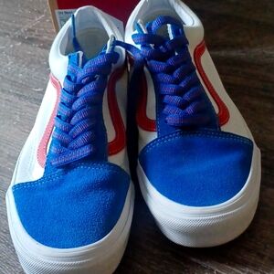 Brand New Vans Red White and Blue
